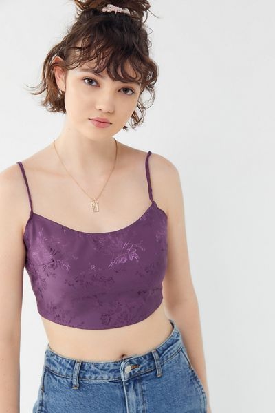 Urban Renewal Remnants Jacquard Tie-Back Cropped Tank Top