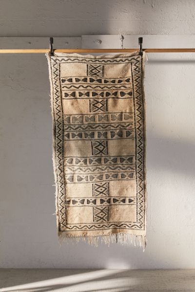 Urban Renewal One-Of-A-Kind Moroccan Woven Wool Rug