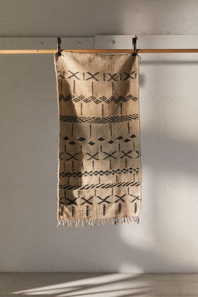 Urban Renewal One-Of-A-Kind Moroccan Woven Wool Rug