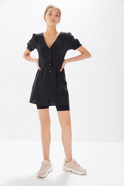 Urban Renewal Remnants Menswear Pinstripe Mini Dress