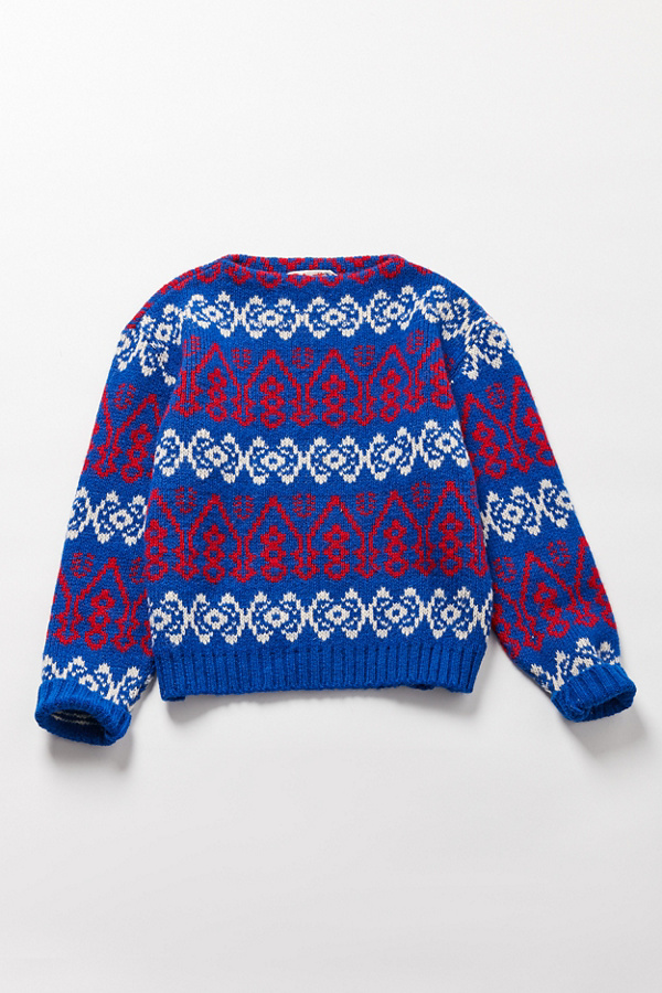 Vintage Red, White + Blue Fair Isle Sweater | Urban Outfitters