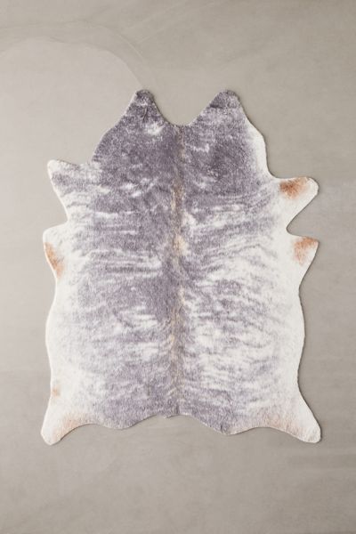 Urban Outfitters Shaped Faux Animal Hide Rug