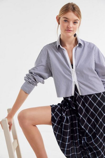 Urban Renewal Recycled Menswear Zippered Shirt