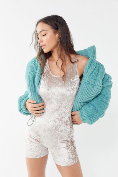 Urban Renewal Remnants Velvet Romper