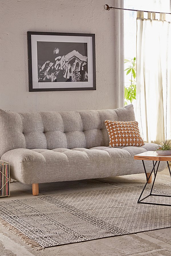 Urban Outfitters Winslow Armless Sleeper Sofa In Grey
