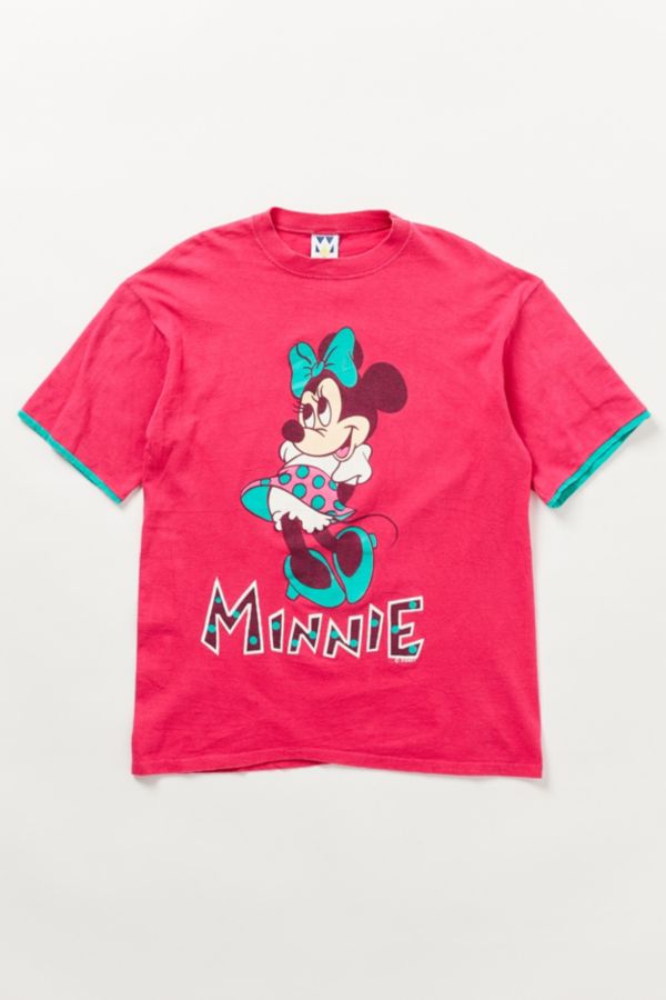 Vintage Pink Minnie Mouse Tee | Urban Outfitters