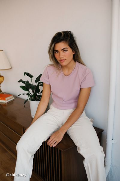 Urban Outfitters Uo Best Friend Tee In Lilac