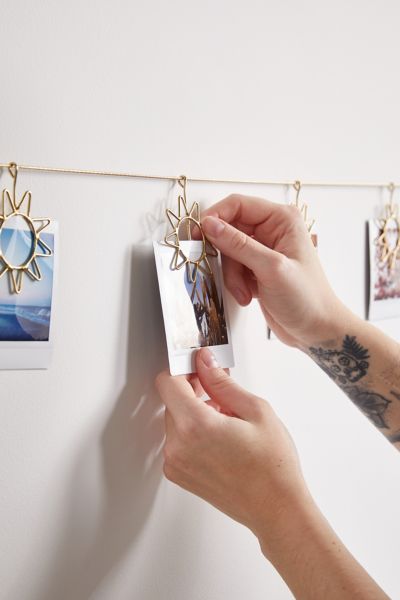 Urban Outfitters Icon Photo Clip Banner In Copper