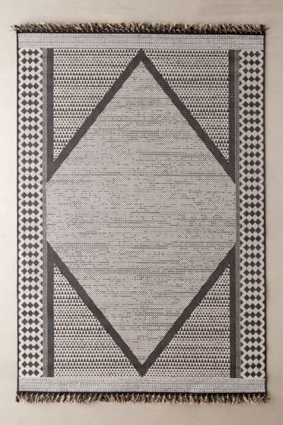Urban Outfitters Riley Indoor/outdoor Rug In Black At