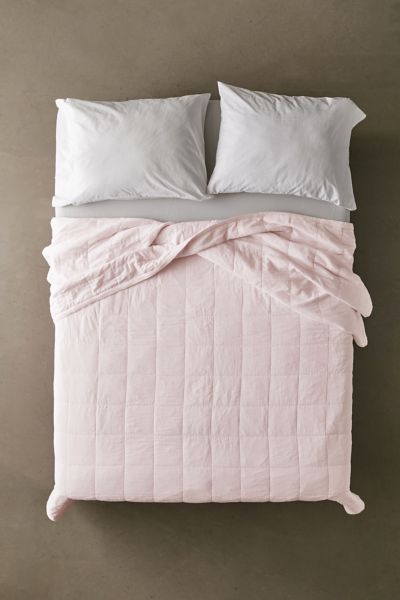 Urban Outfitters Washed Cotton Quilt In Pink