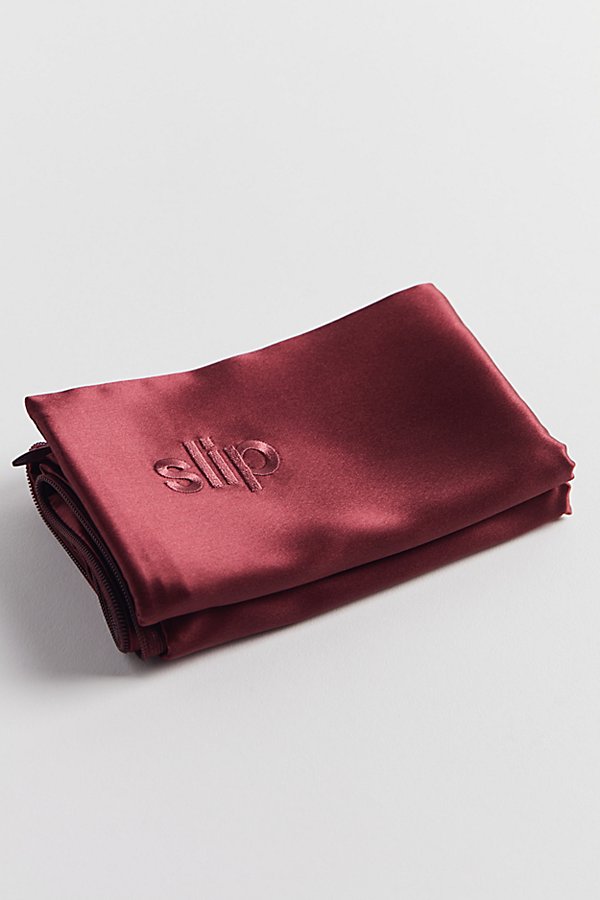Slip Silk Pillowcase In Plum