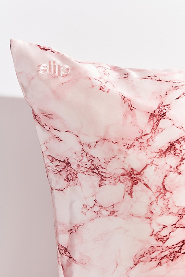 Slip Silk Pillowcase In Pink Marble