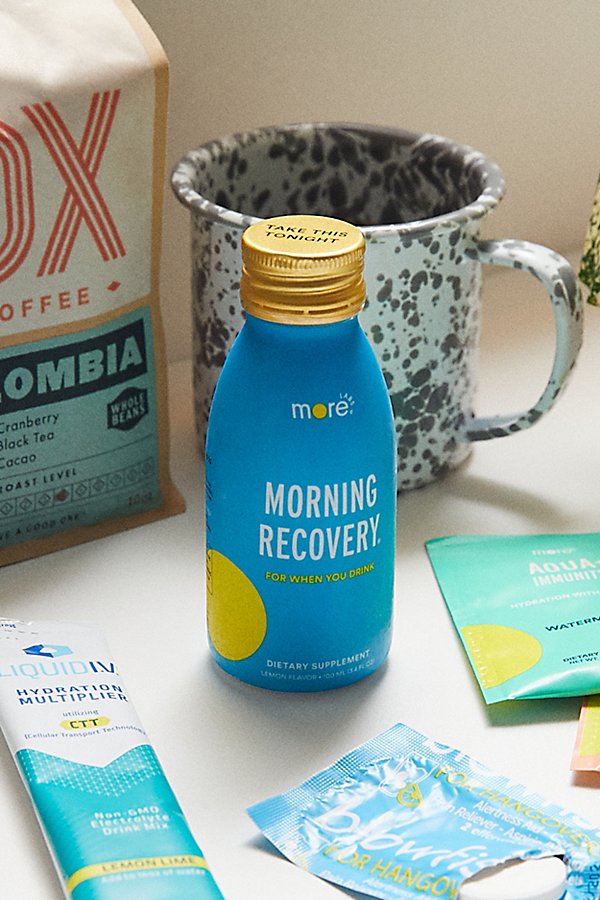 More Labs Morning Recovery Lemon Flavored Supplement In Blue