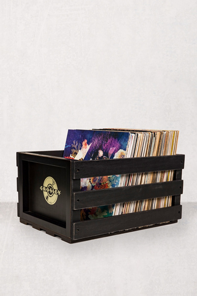 Crosley Record Crate In Black
