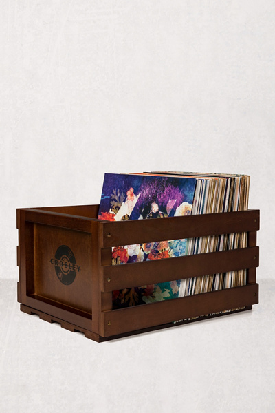 Crosley Record Crate In Brown