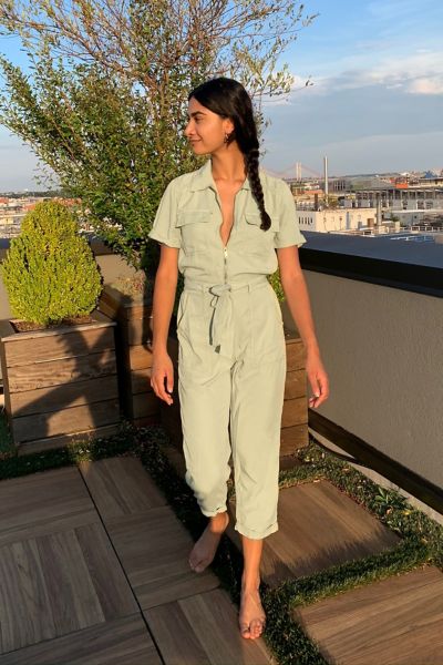 Urban outfitters 2024 green jumpsuit