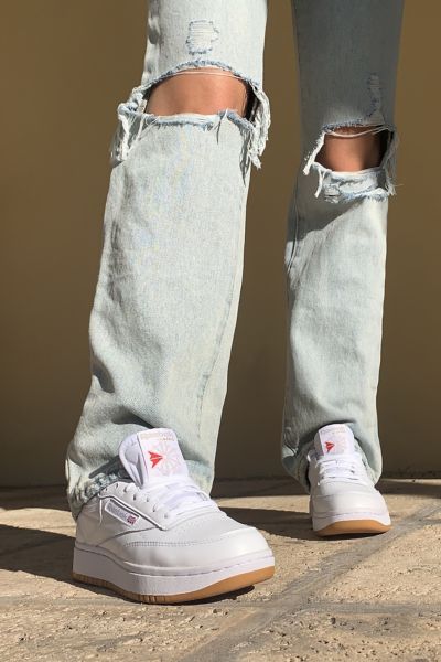 Reebok Club C Double Low Top Sneaker In White