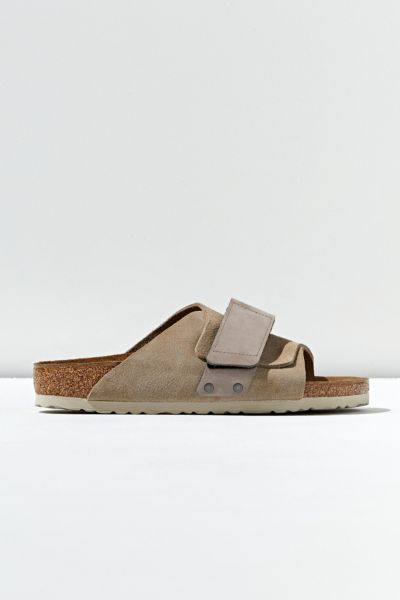 Shop Birkenstock Arizona Kyoto Sandal In Taupe At Urban Outfitters