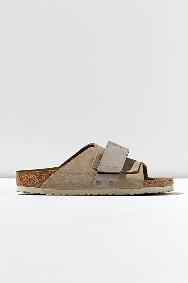 Shop Birkenstock Arizona Kyoto Sandal In Taupe At Urban Outfitters