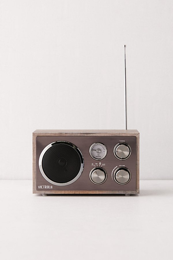 Victrola Houston Bluetooth Radio Speaker In Grey