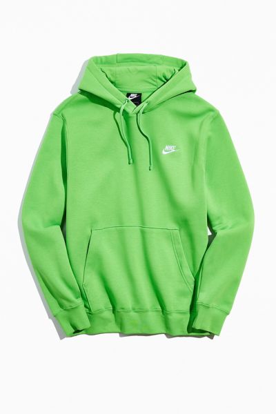 Nike Sportswear Club Fleece Hoodie Sweatshirt In Bright Green