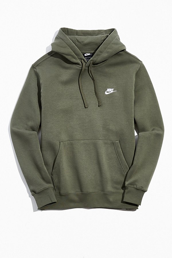 Nike Sportswear Club Fleece Hoodie Sweatshirt In Khaki