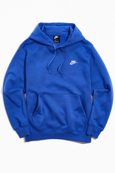 Nike Men s Sportswear Club Fleece Pullover Hoodie In Blue ModeSens