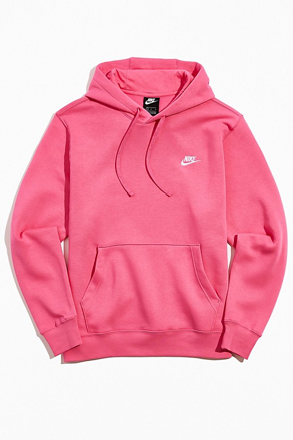 Nike Sportswear Club Fleece Hoodie Sweatshirt In Pink