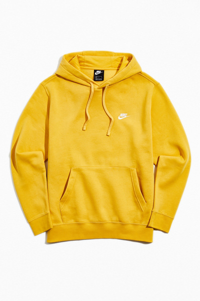 Nike Sportswear Club Fleece Hoodie Sweatshirt In Mustard ModeSens
