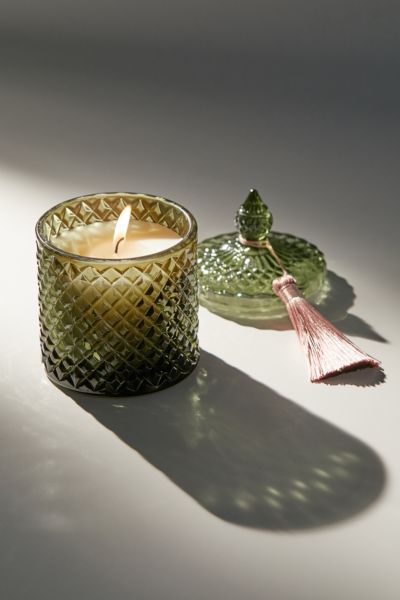 Urban Outfitters Chloe Glass 7.4 oz Candle In Juniper Pine