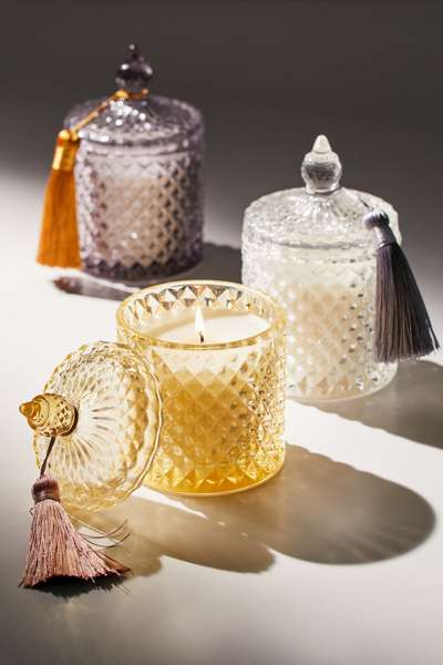 tobacco candle urban outfitters Urban Outfitters Chloe Glass 7.4 oz Candle In Vetiver Patchouli