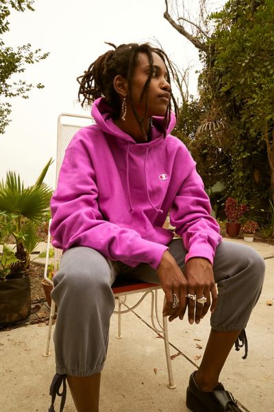 Peony pink champion hoodie new arrivals