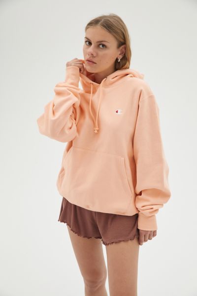 Champion classic logo patch hoodie hot sale