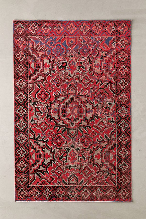 Urban Outfitters Charlie Tufted Rug In Red