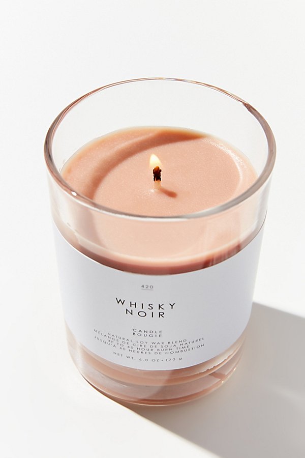 Gourmand Soy Wax Candle In Whiskey Noir
