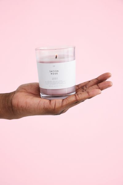 Gourmand Soy Wax Candle In Sativa Rose