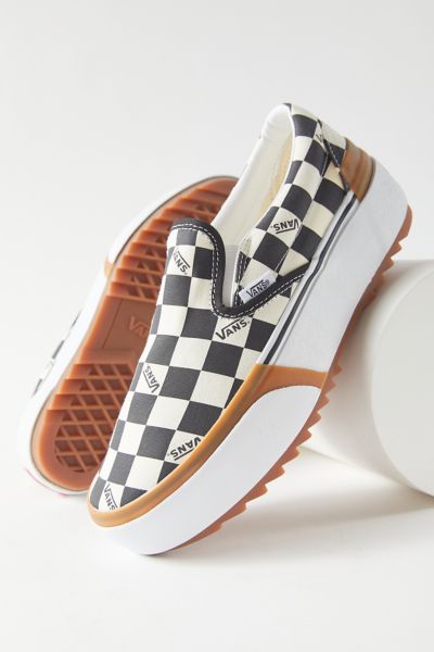 VANS CHECKERBOARD STACKED SLIP-ON SNEAKER,54416722