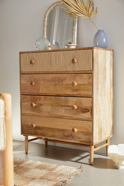 Urban Outfitters Olivia Tall 4-drawer Dresser In Brown | ModeSens