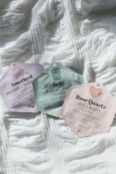 Urban Outfitters Crystal Sheet Mask In Rose Quartz