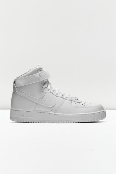 Nike Air Force 1 High '07 Cw2290-111 Men's White Leather Sneaker Shoes Opp76 In White