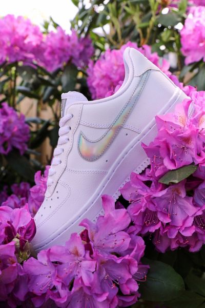 nike air force 1 iridescent white