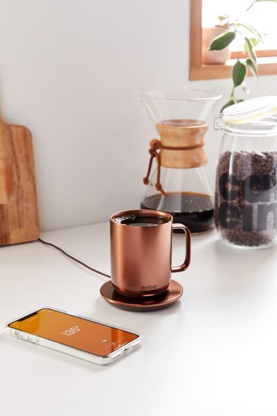 Ember 2 Ceramic 10 oz Copper Mug In Rose Gold