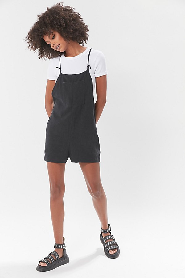 Urban Outfitters Uo Bianca Shortall Overall In Black
