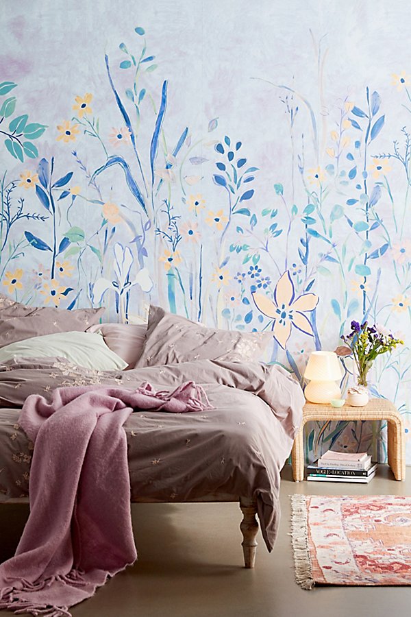 Urban Outfitters Fleur Wall Mural In Sky