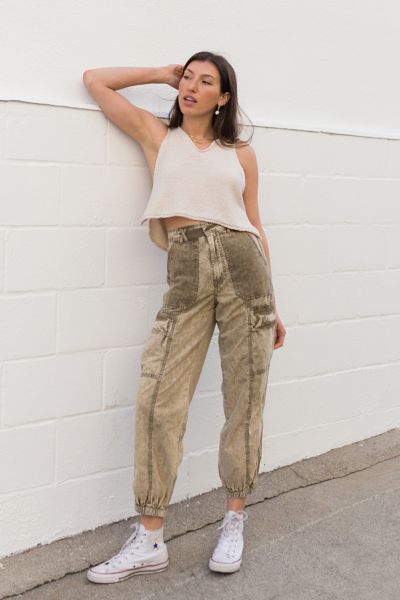 uo night skinny utility cargo pant