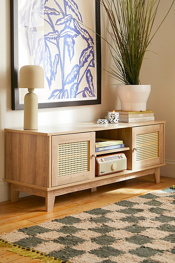 Urban Outfitters Lily Rattan Media Console In Natural