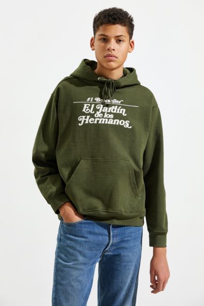 Hermanos Koumori El Jardin Hoodie Sweatshirt In Olive
