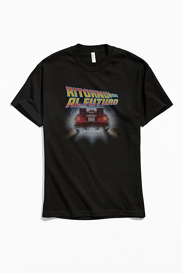 Urban Outfitters Back To The Future Italian Tee In Black