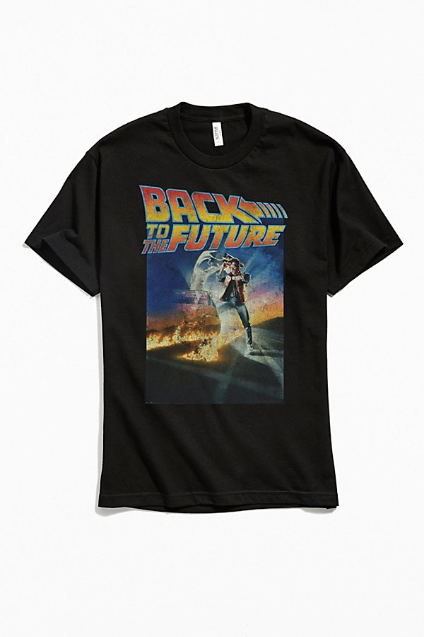Urban Outfitters Back To The Future Classic Tee In Black