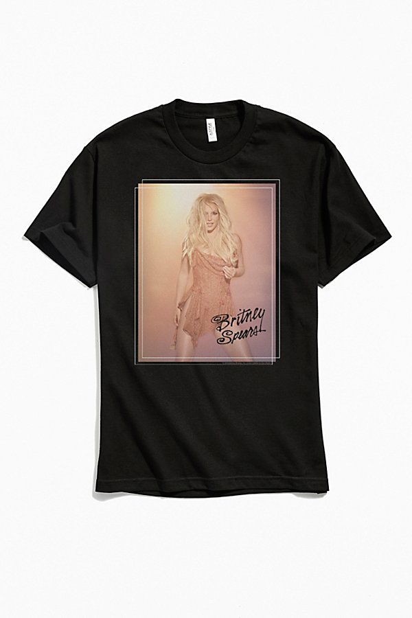 Urban Outfitters Britney Spears Vegas Poster Tee In Black